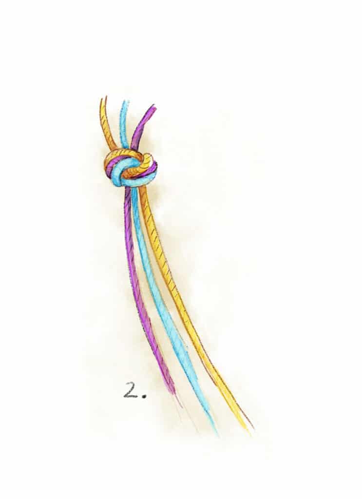 Freundschaftsbänder Anleitung Schritt 2