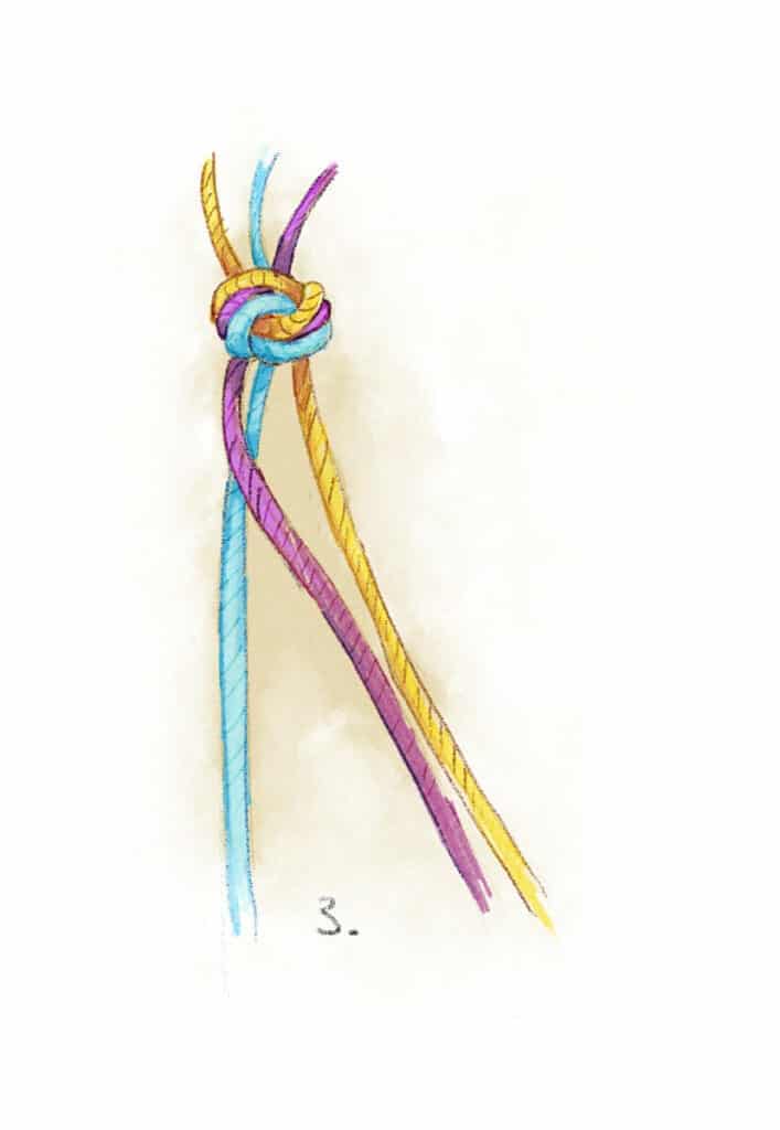 Freundschaftsbänder Anleitung Schritt 3